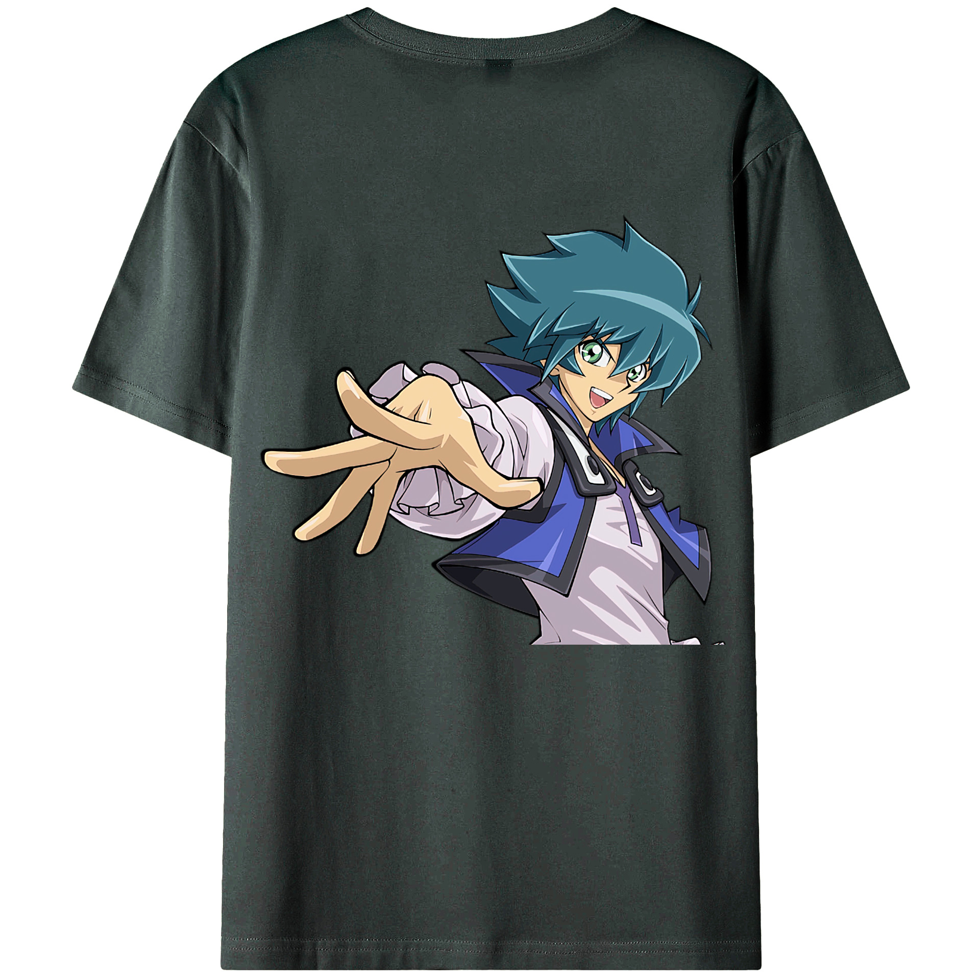 （画像用） 遊☆戯☆王 Yu-Gi-Oh! 綿100％ メンズ半袖Tシャツ（バックプリント） 通気性